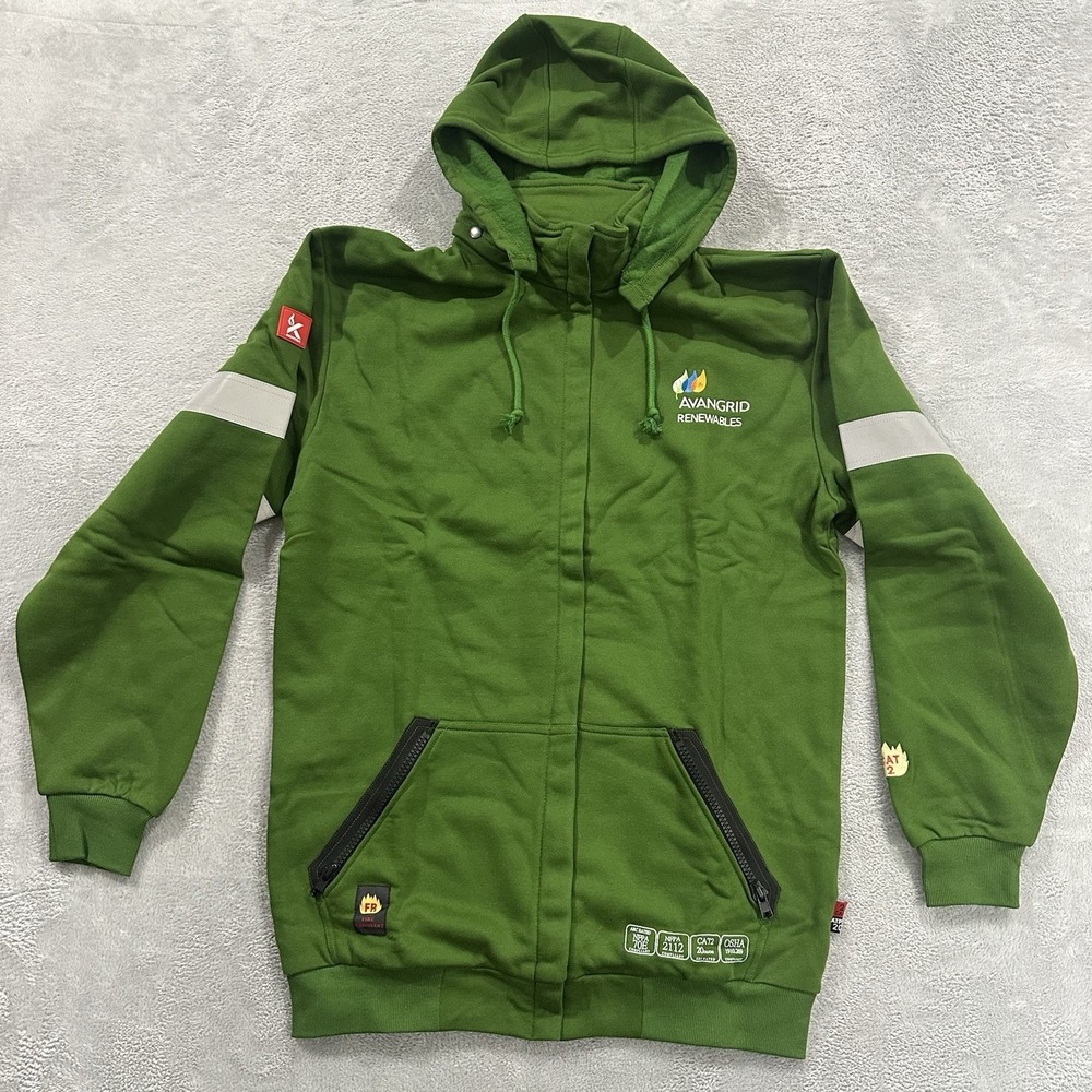 Kontra Insulated Jacket Sz L Tal Fire Retardant 20CAL/CM2 CAT2 Full Zip Workwear